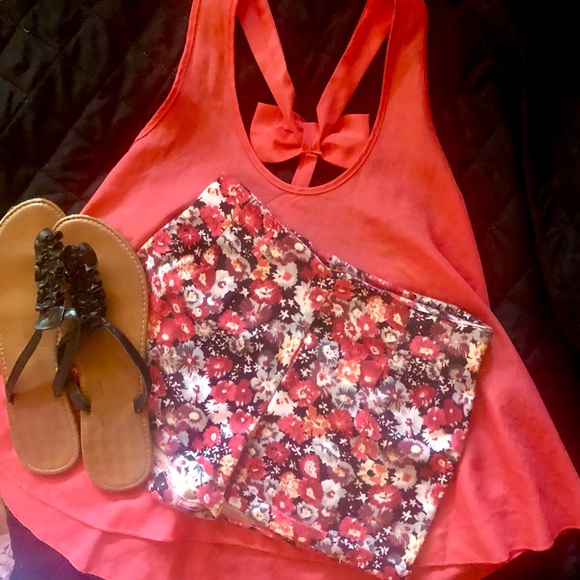 NELLA FANTASIA SALMON BLOUSE W/BOW - Picture 3 of 8